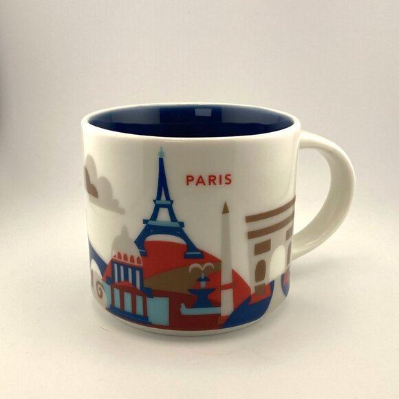 Starbucks Global City Paris"You Are Here"Ceramic Coffee Mug 414ml NEW No Box - Picture 1 of 4